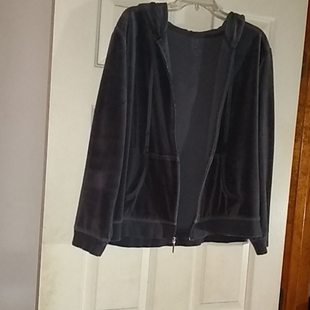 New York & Company Hoodie Women's XXL Pockets Zip Cotton Soft Stretchy Cozy - Picture 7 of 12